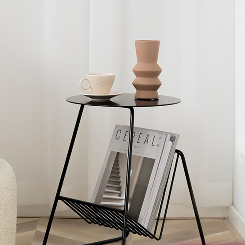 Hiliritas Iron Tray Top End Table