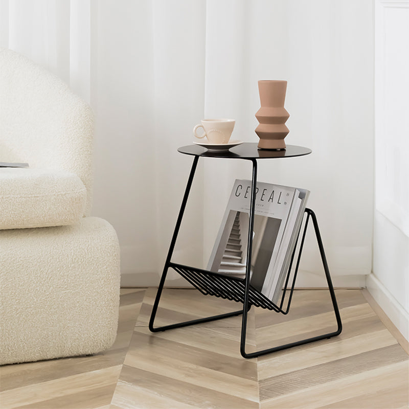 Hiliritas Iron Tray Top End Table