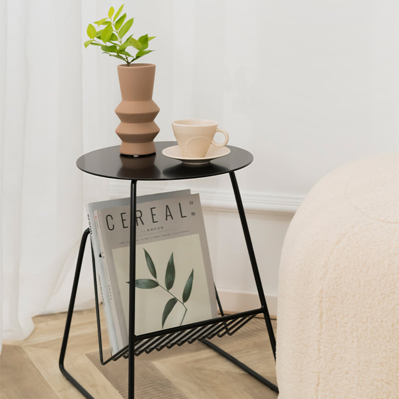 Hiliritas Iron Tray Top End Table