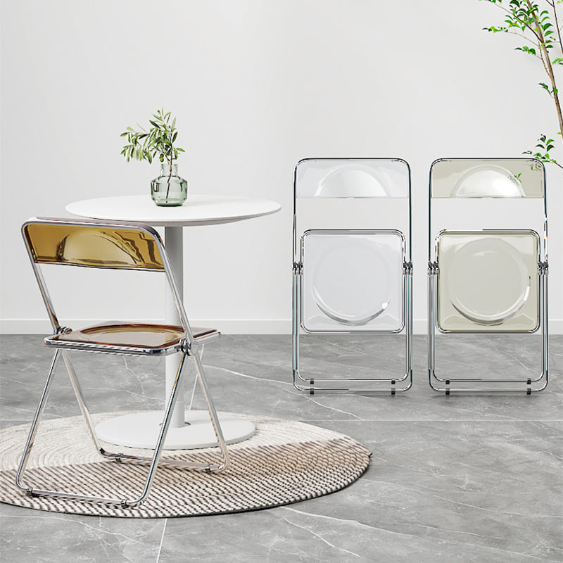 Larkin Acrylic Folding Dining Chair (Set of 2)