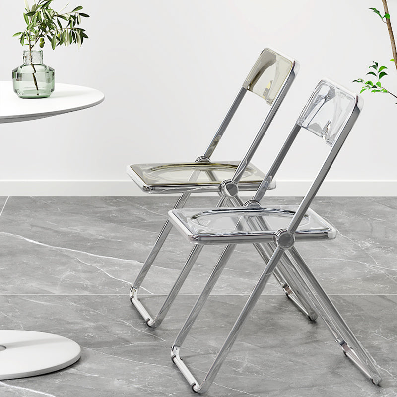 Larkin Acrylic Folding Dining Chair (Set of 2)