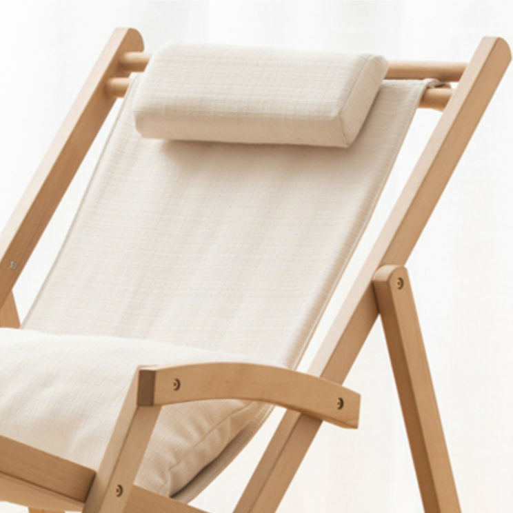 Foldable Solid Beachwood Chair
