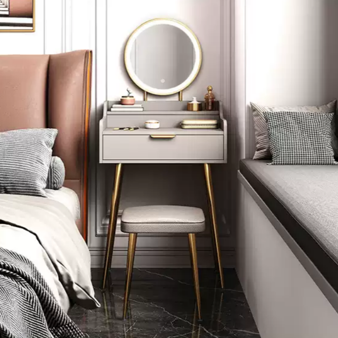 Vose Makeup Vanity Set with Stool and Mirror