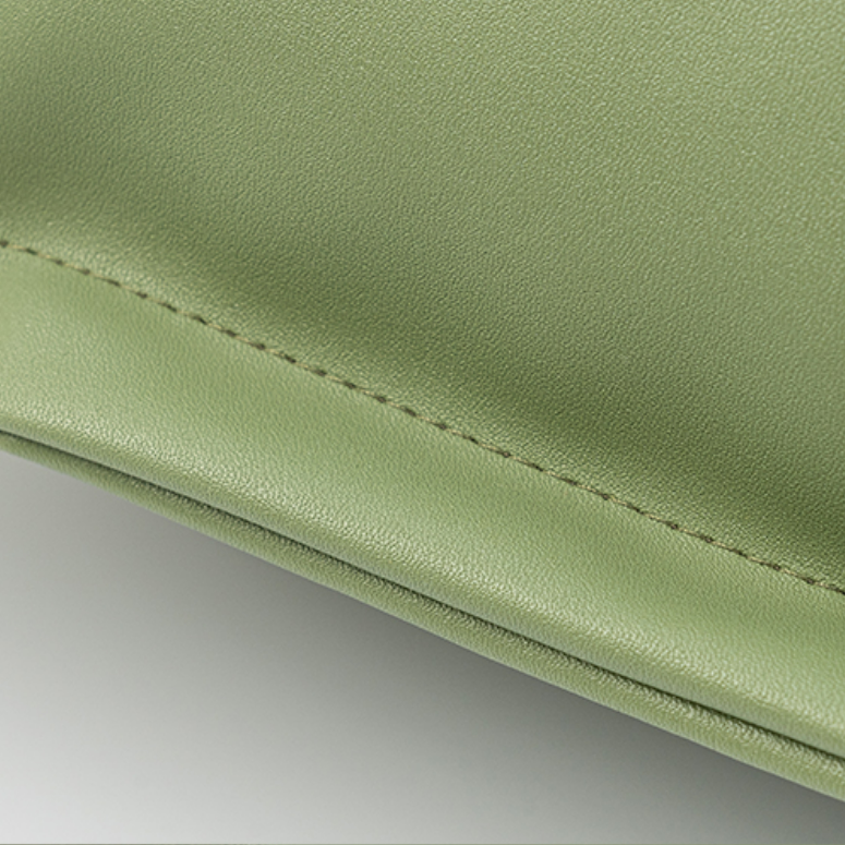 Yara Avocado Leather Throw Pillow
