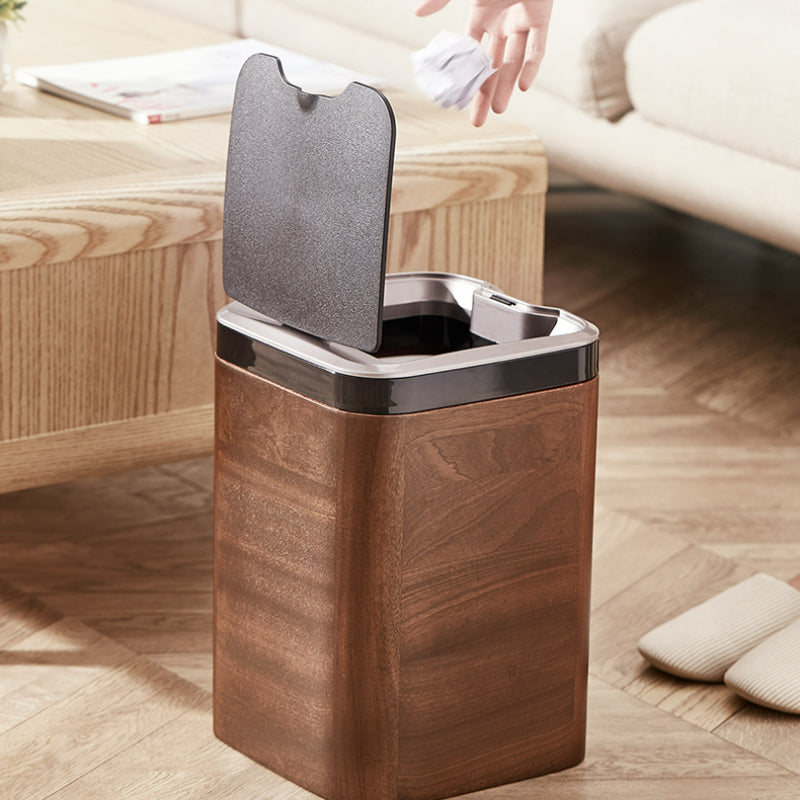 Sapele Sensor Touchless Trash Can