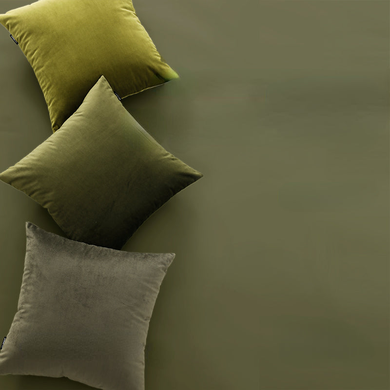 Olive Album Throw Pillow Cover & Insert