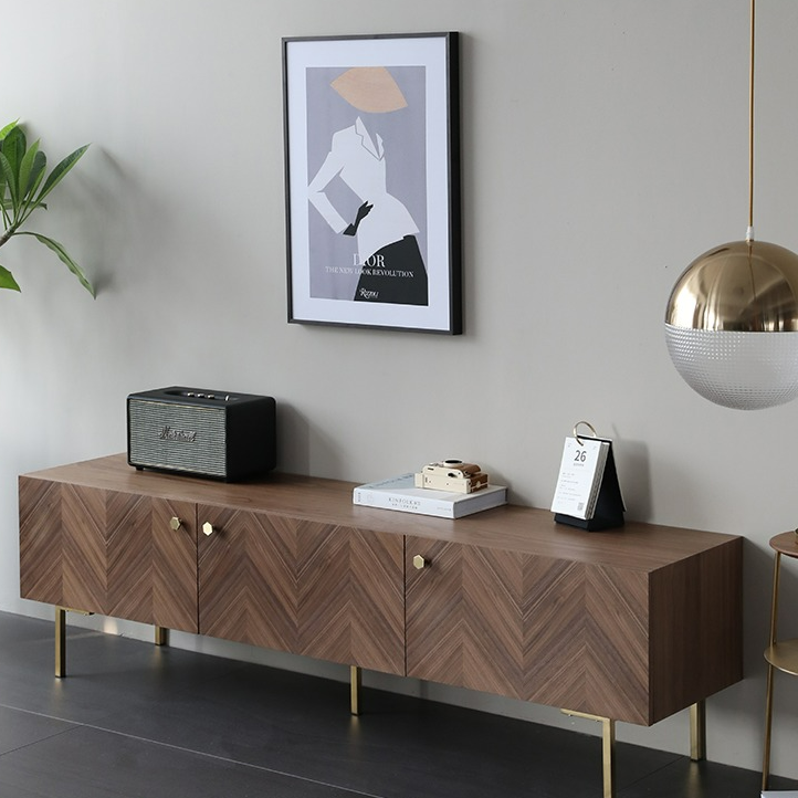 Pedraza Herringbone TV Stand