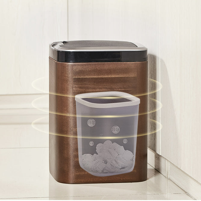 Sapele Sensor Touchless Trash Can