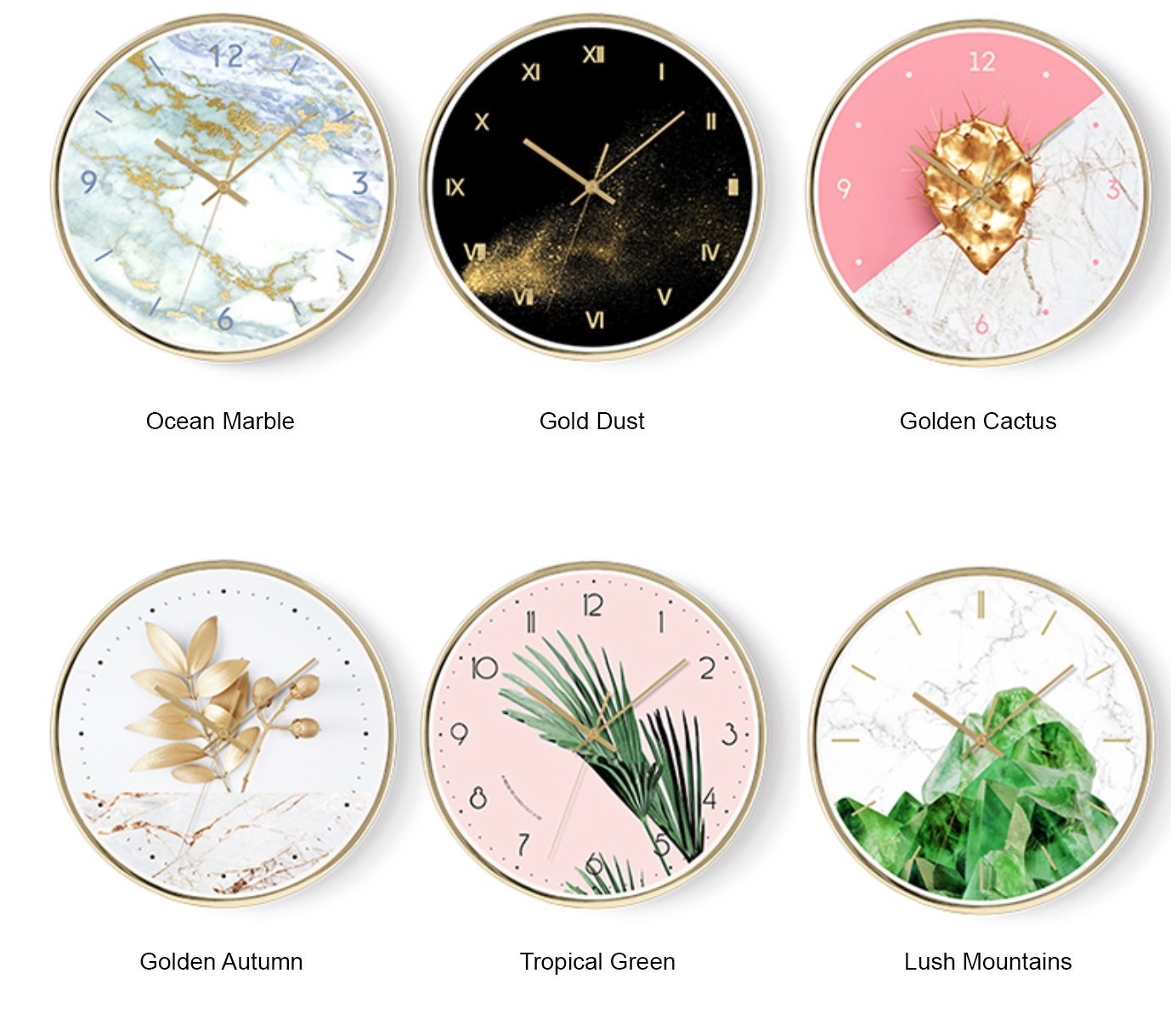 BENITO Nature Series Pop Art Wall Clock