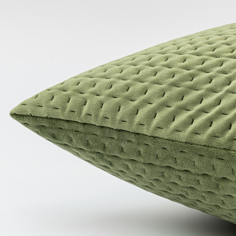 Doris Velvet Quilted Pillow
