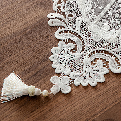 Shimmer Lace Table Runner
