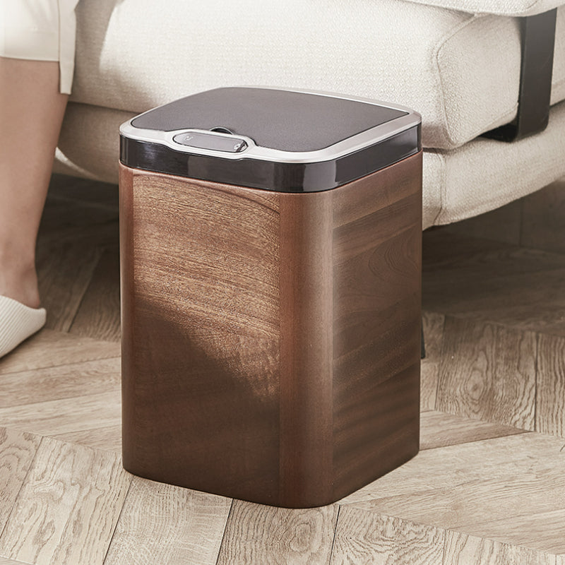 Sapele Sensor Touchless Trash Can