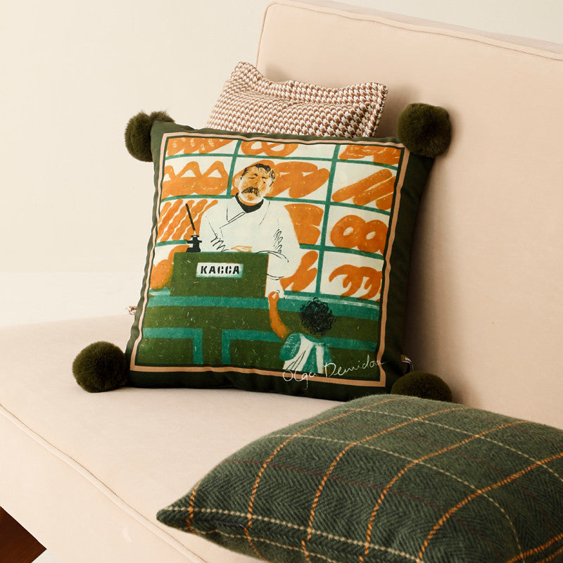 Market Designer Throw Pillow Cover & Insert