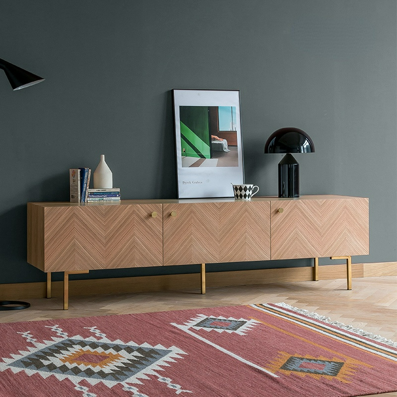Pedraza Herringbone TV Stand