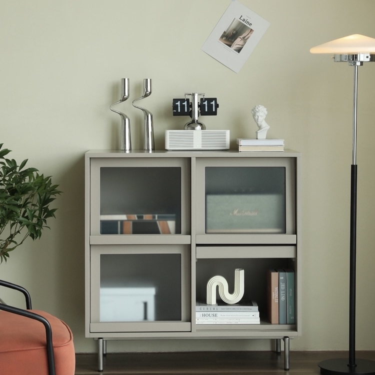 Shaelyn Bookcase with Tilt Up Door