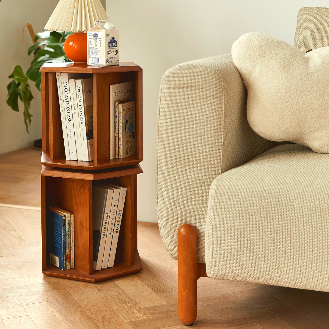 Holthaus Revolving Geometric Bookcase