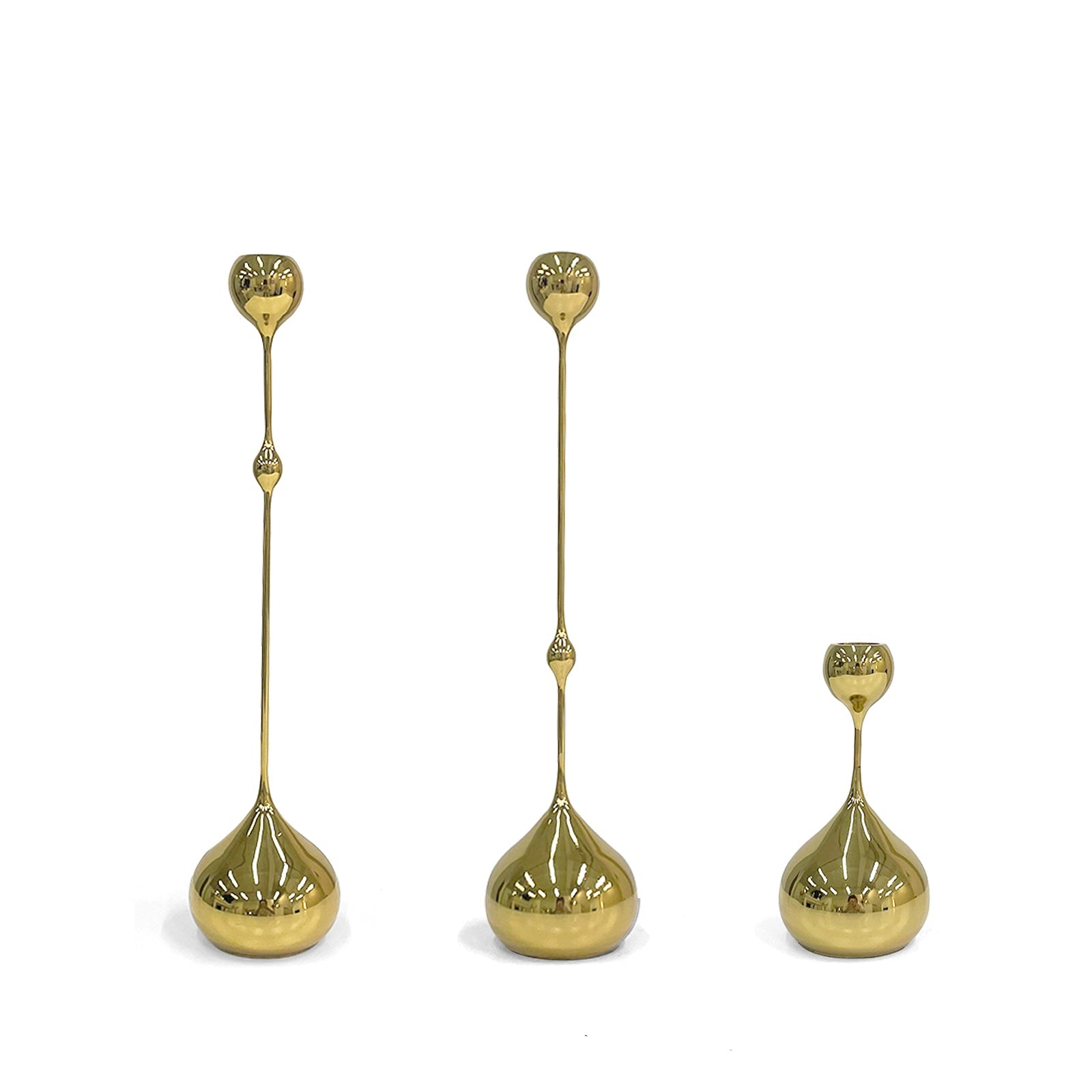 Olivarez 3 Piece Iron Candlestick Set