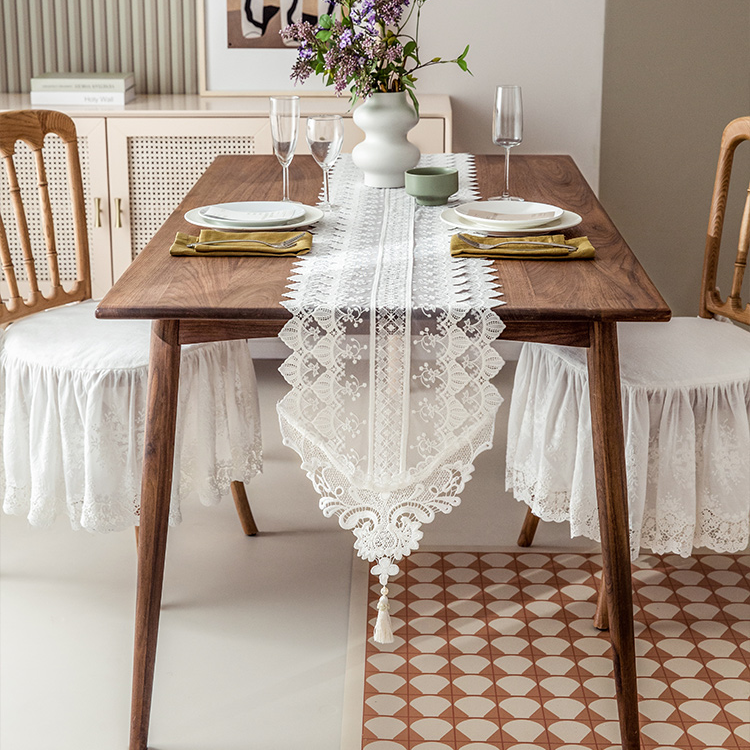 Shimmer Lace Table Runner