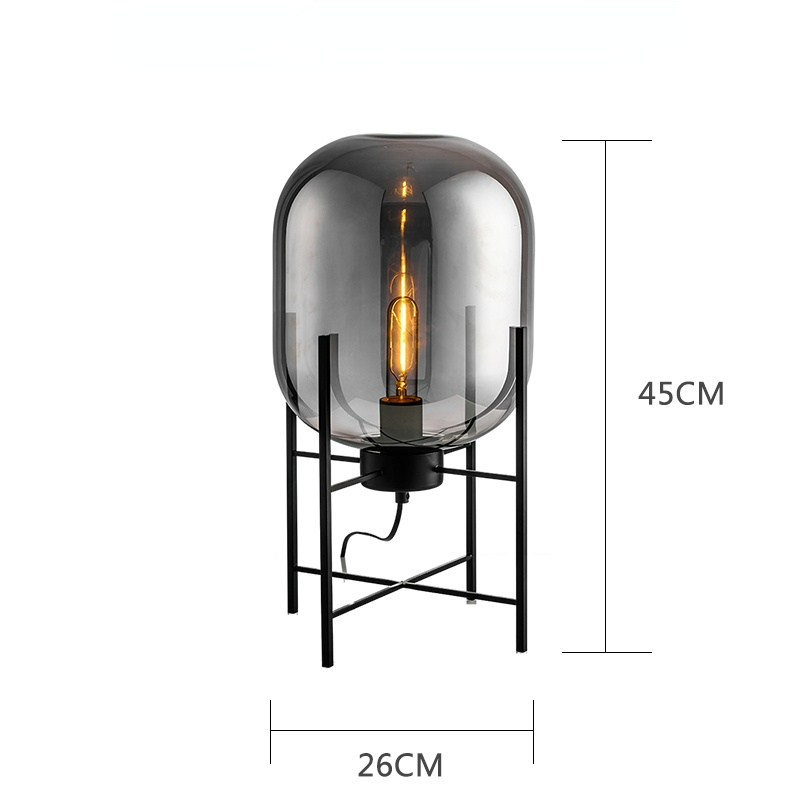 Alden Glass Floor/Table Lamp