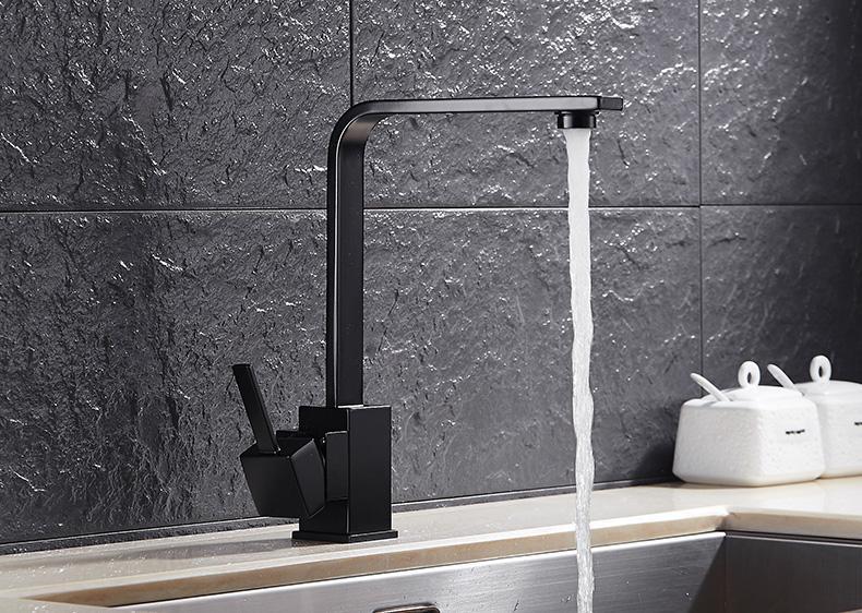 XAV Minimalist Black Tap Faucet