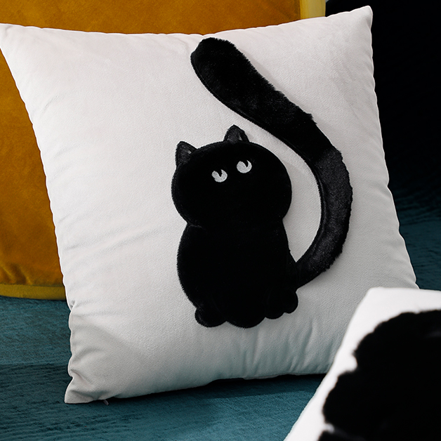 Animal Plush Cat Pillow
