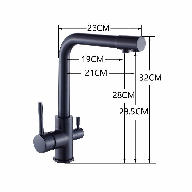 ARMAND Minimalist Matte Black/Nude Tap Faucet
