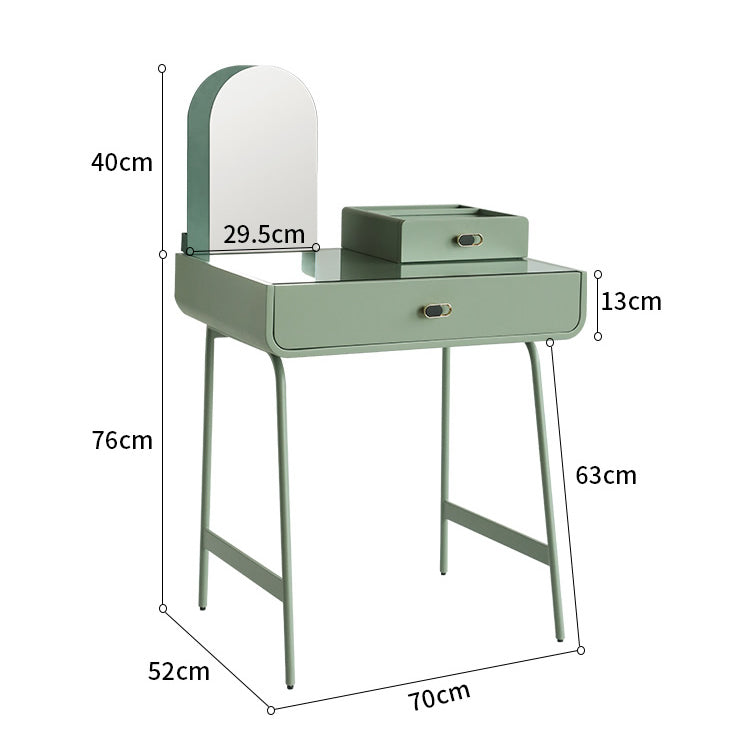 Rines Vanity Set with Stool and Mirror