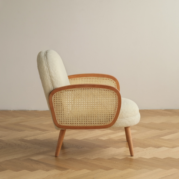 Minerva Rattan Arm Lounge Chair