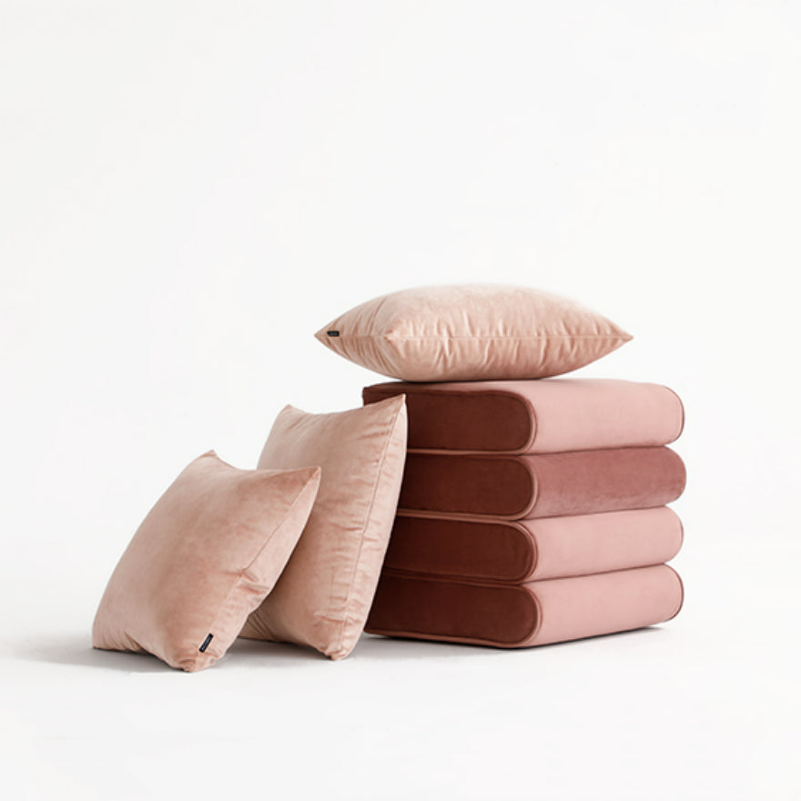 Dusty Rose Throw Pillow Cover & Insert