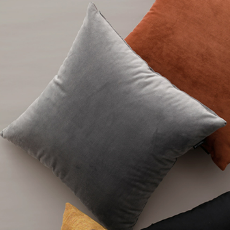 Grey Album Throw Pillow Cover & Insert