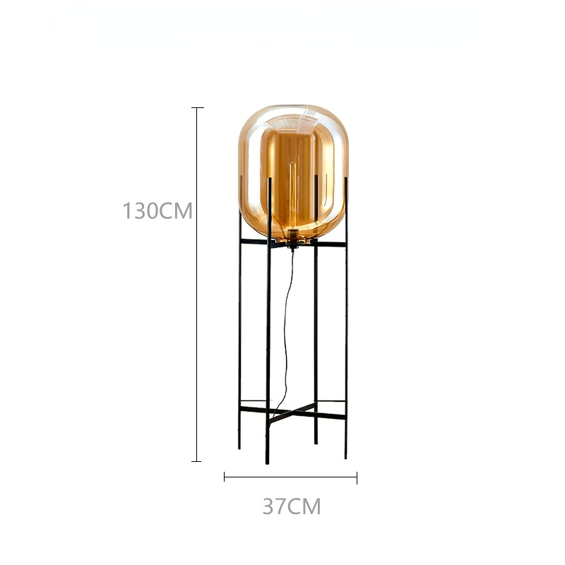 Alden Glass Floor/Table Lamp