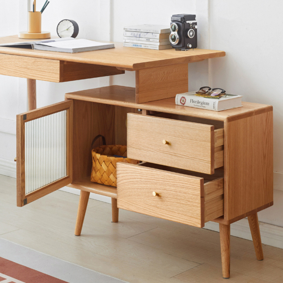 Weldon Desk with Cabinet
