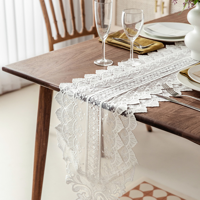 Shimmer Lace Table Runner