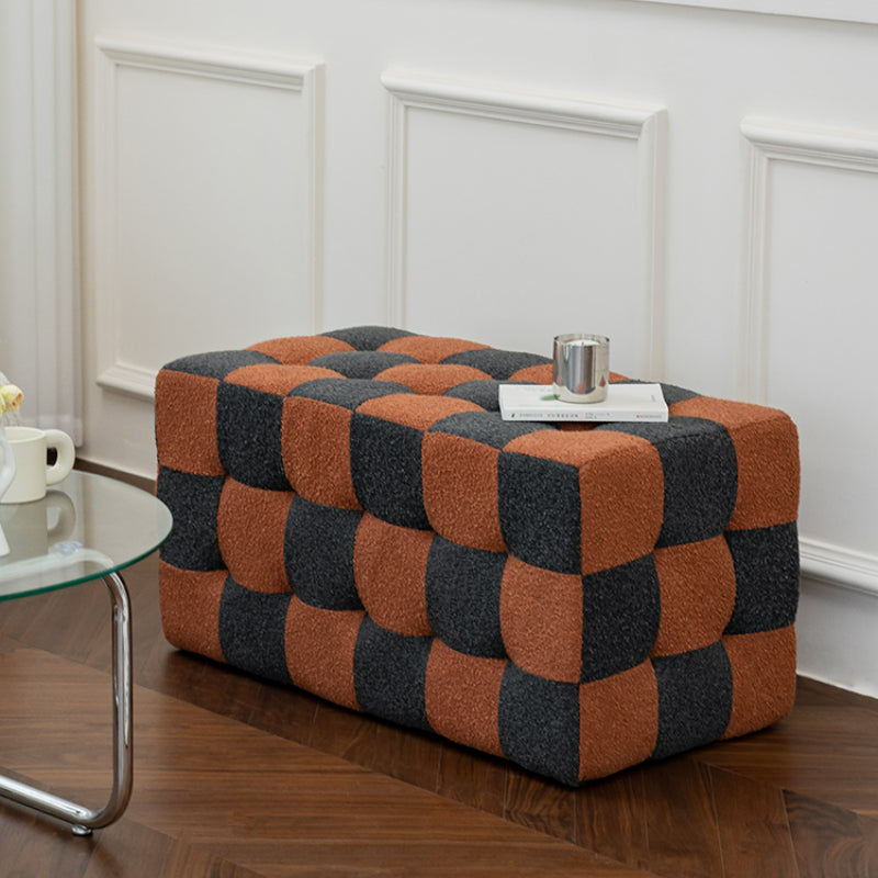 Eudora Checkerboards Ottoman