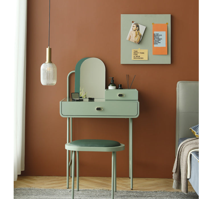 Rines Vanity Set with Stool and Mirror