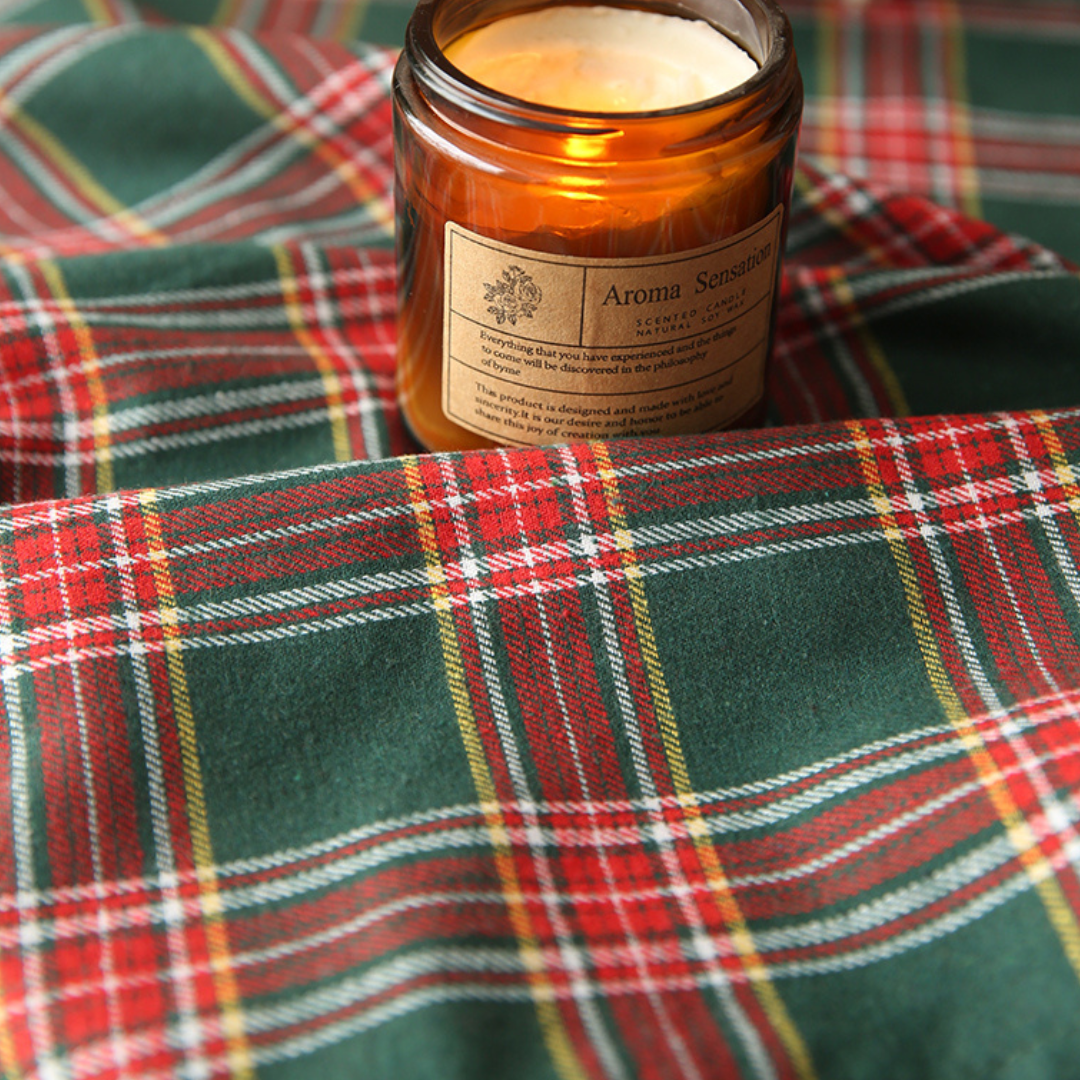 Gingham Christmas Tablecloth