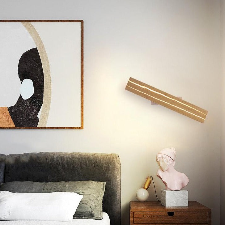 Rotatable Wooden Wall Lamp