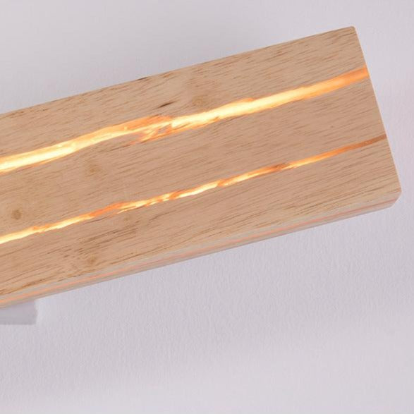 Rotatable Wooden Wall Lamp