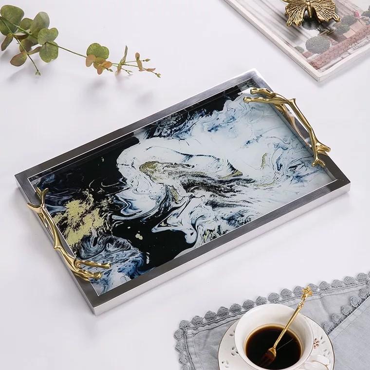 COUVERTS Nebula Swirl Serving Tray