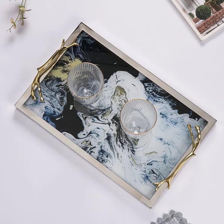 COUVERTS Nebula Swirl Serving Tray