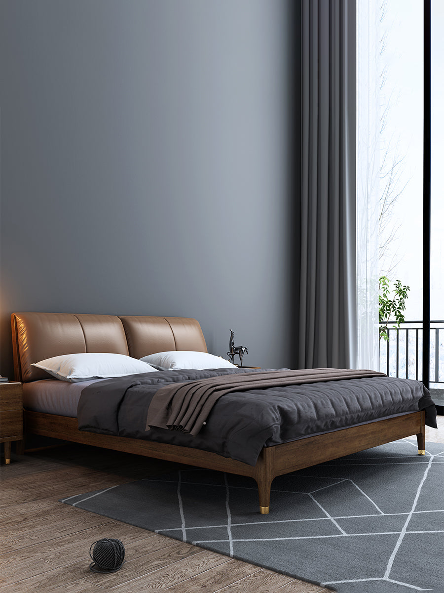 JOSEPH Nordic Walnut Bed 1/2 / 1.5/ 1.8 m