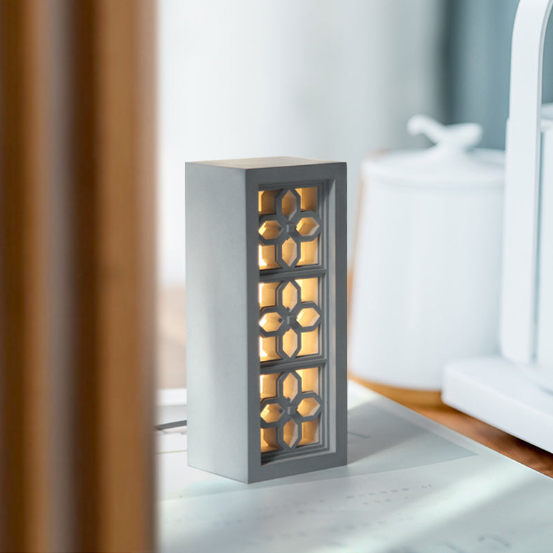 Chinese lattices Concrete Night Light