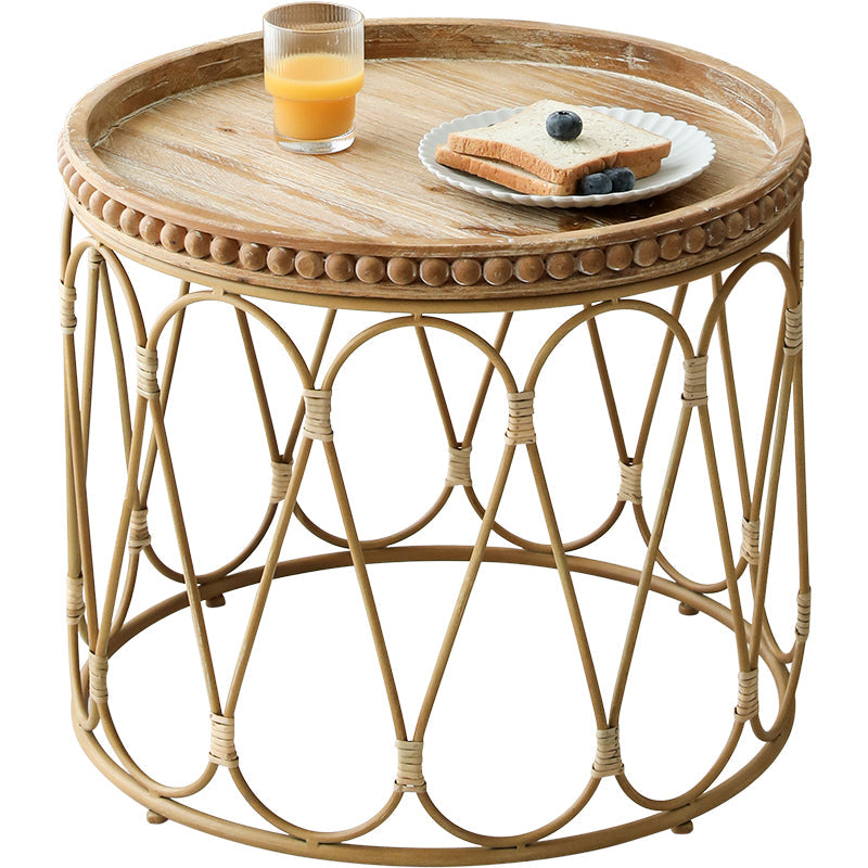 Herdis Rattan Round Side Table