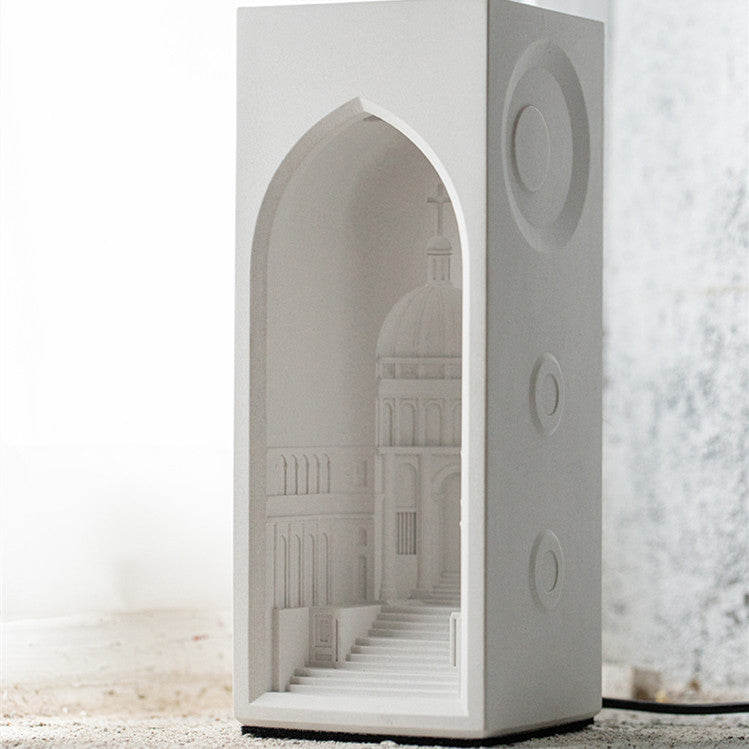 Akiana Castle Concrete Night Light