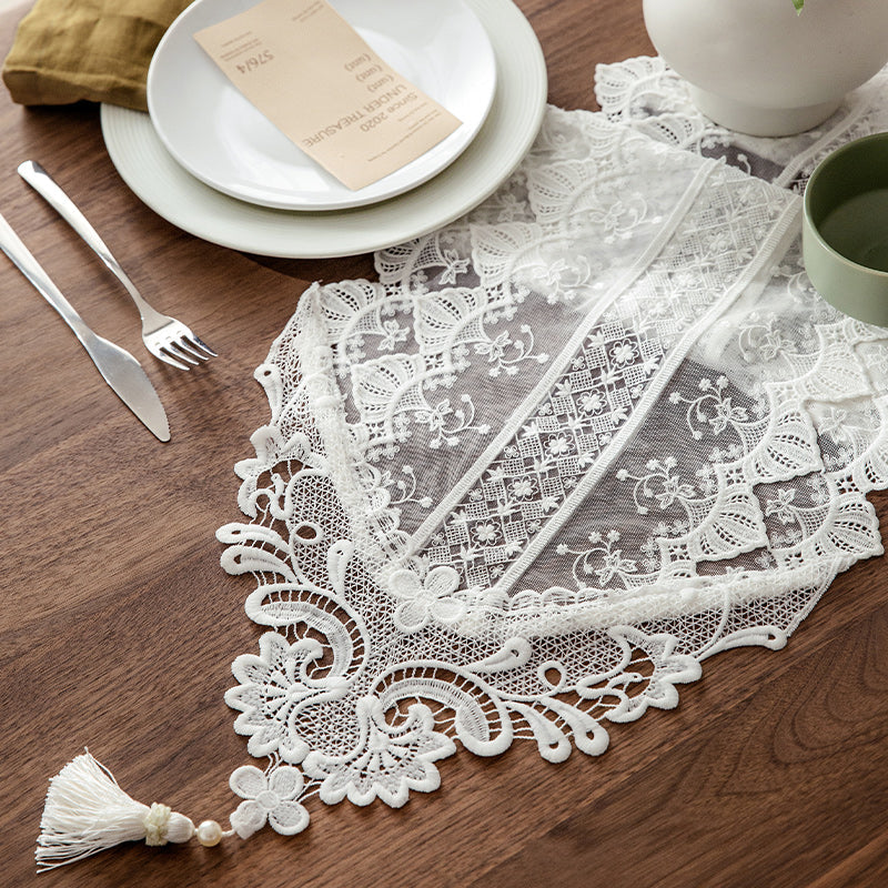 Shimmer Lace Table Runner