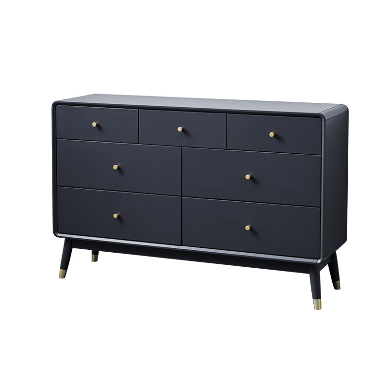 ADELINE COURTYARD Dresser Chest of Drawer Solid Wood Black, Walnut, White, Natural Color