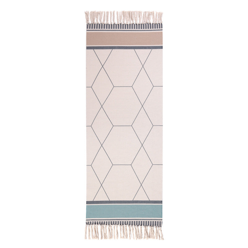 WHOVEYON Cotton Bedroom Rug