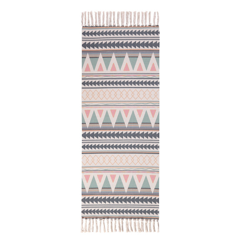 WHOVEYON Cotton Bedroom Rug