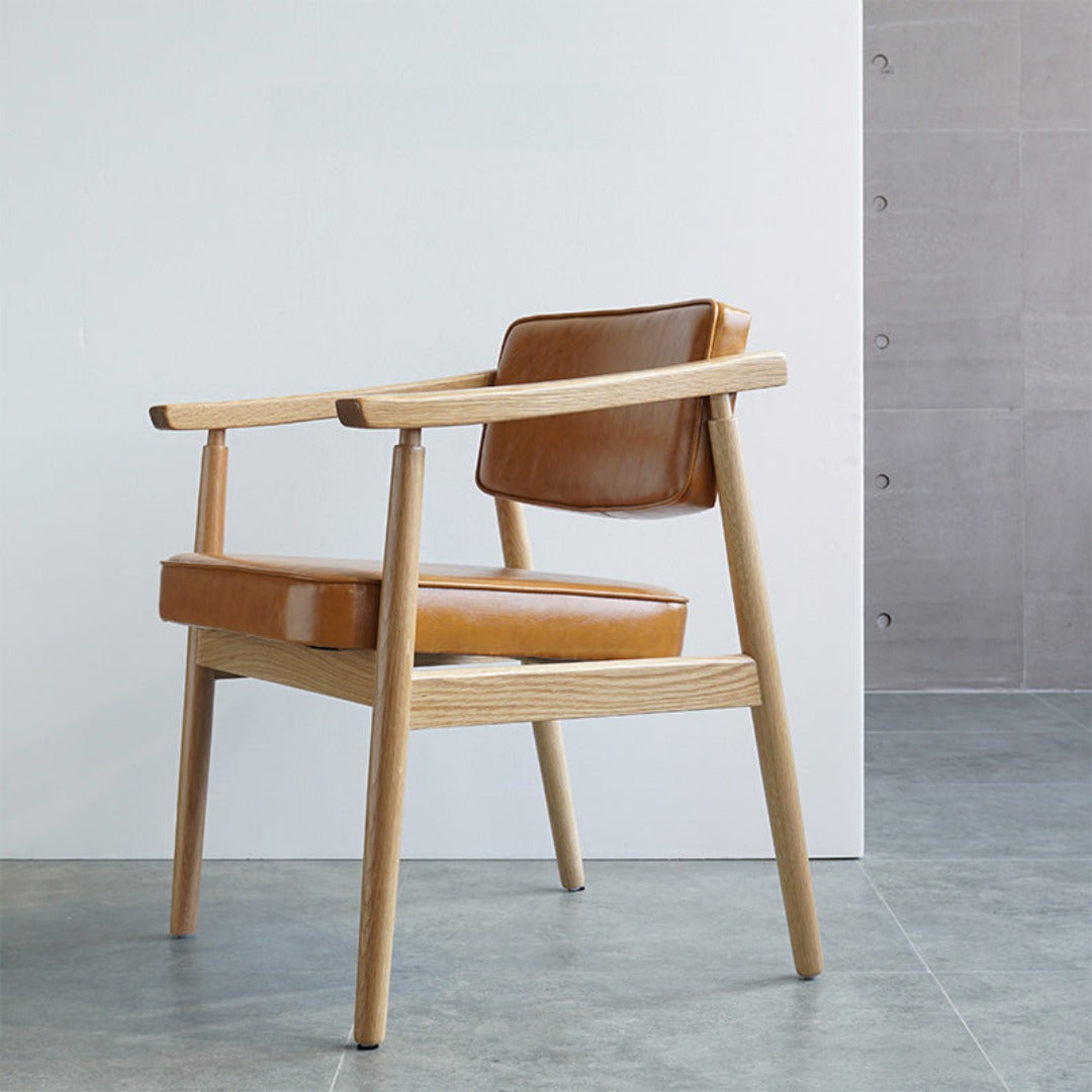 Eastyle Upholstered Solid Wood Armchair