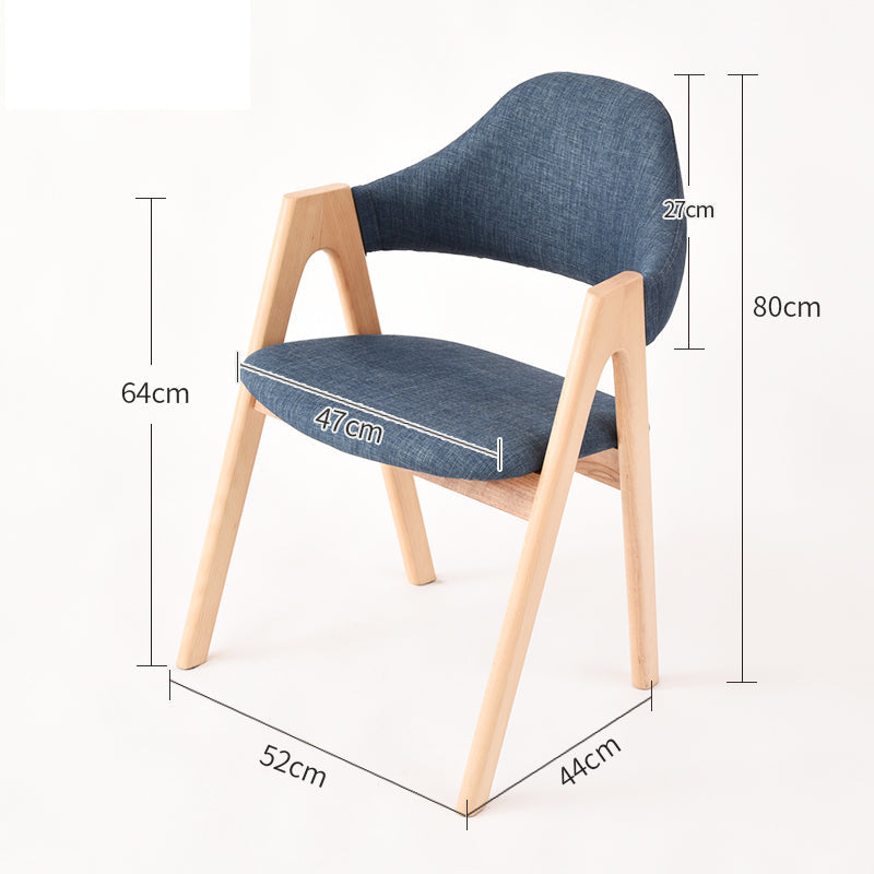 Poggibonsi Solid Wood Backrest Dining Chairs(Set of 2)